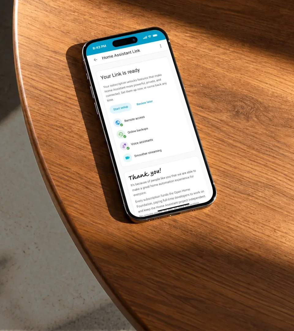 Home Assistant Link