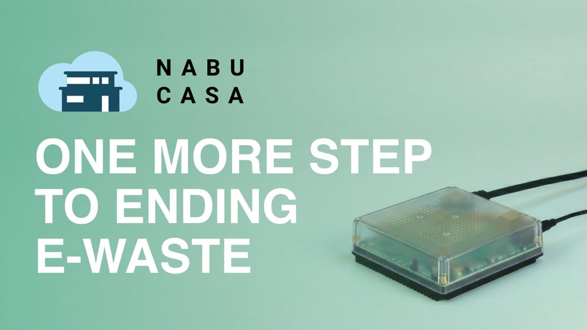 One more step to ending e-waste